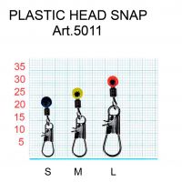 Застежка с вертлюжком ПЛАСТИК №L 18 кг. (уп. 5 шт.)